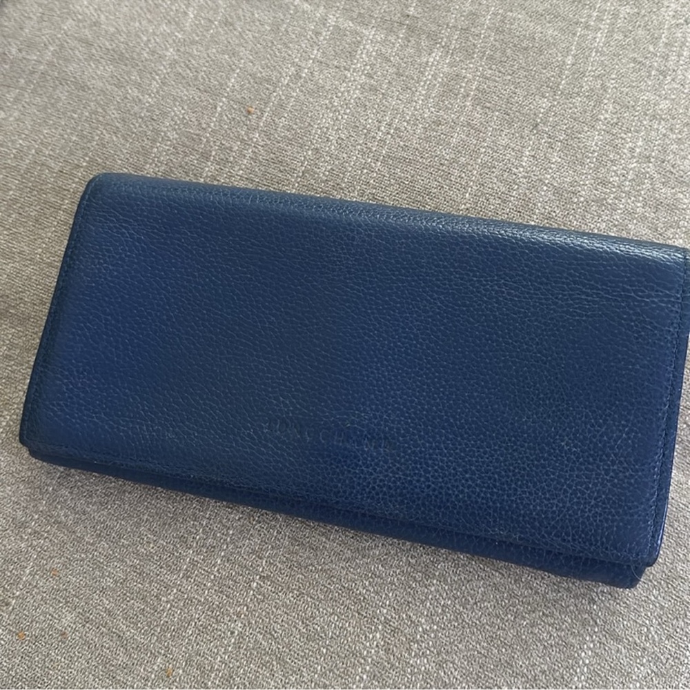 Longchamp Blue Leather Wallet